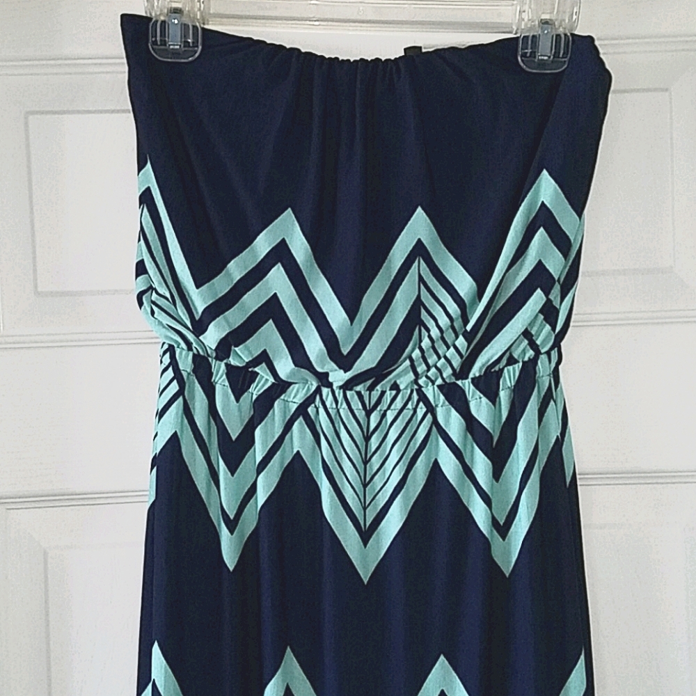 Strapless, maxi summer dress
